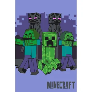 Dětská fleecová deka Minecraft 100 × 150 cm – Mobs coming for you