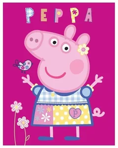 Dětská fleecová deka Peppa Pig s motivem modelky 110x140 cm
