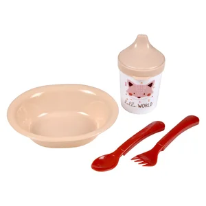 Dětská jídelní sada Forest Bébé Douceur – 4 ks