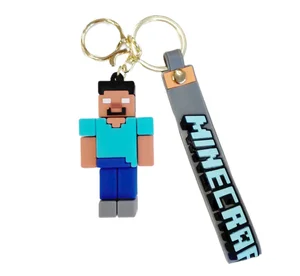 Dětská klíčenka Minecraft Steve Pixel