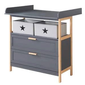 Dětská komoda Berlin 87x75 cm v antracitové barvě