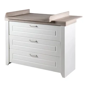 Dětská komoda Felicia s přebalovacím pultem, bílá, 120×98 cm – Roba