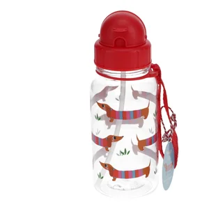 Dětská lahev 500 ml Sausage Dog, červená (Tritan) – Rex London
