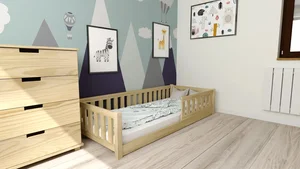 Dětská Montessori postel 90x200 cm přírodní
