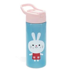 Dětská nerezová lahev 500 ml – světle modrá, Lottie & Friends (Rex London)