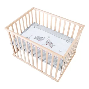 Dětská ohrádka Jumbo Twins s kolečky 100×75 cm – Roba