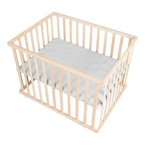 Dětská ohrádka z bukového dřeva 75x100 cm