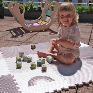 Dětská podlaha Minideckfloor Duha a Mrak 12 dílů