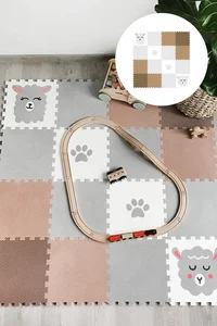 Dětská podlaha Minideckfloor s motivy zvířátek a figurek