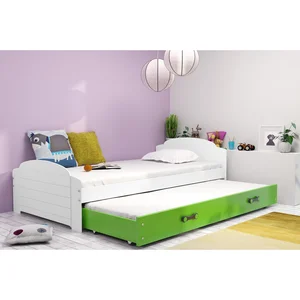 Dětská postel LILI s výsuvným lůžkem 90×200 cm, bílá