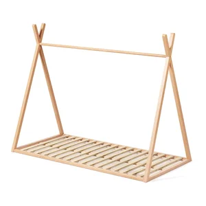 Dětská postel Maralis s domečkovým designem, bukové dřevo 90x190 cm