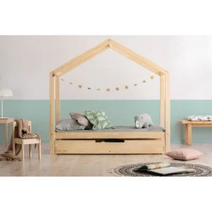 Dětská postel s výsuvným lůžkem a úložným prostorem 90x200 cm