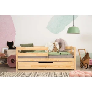 Dětská postel z borovice s úložným prostorem 70x140 cm Mila
