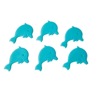 Dětská protiskluzová podložka do vany 12×8 cm – Dauphins (Spirella)