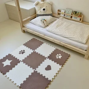 Dětská Puzzle Podlaha Minideckfloor 9 dílů – Srdce, Tlapa a Hvězda