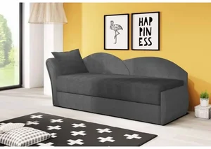 Dětská rozkládací pohovka ANGIE s úložným prostorem šedá