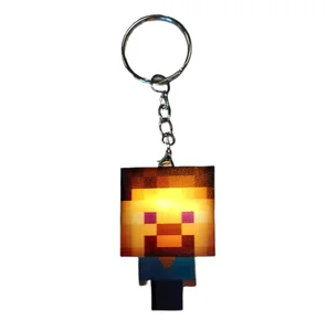 Dětská svítící klíčenka Minecraft Steve