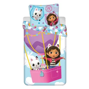 Dětské bavlněné povlečení 140×200 cm Gabby's Dollhouse Balloon