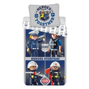 Dětské bavlněné povlečení Playmobil 140x200 cm