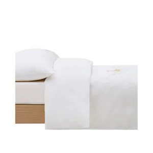 Dětské bílé povlečení Milu 70x140 cm z bavlněného perkálu