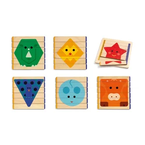 Dětské dřevěné puzzle Animale