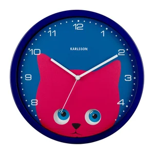 Dětské hodiny Peekaboo Cat 31 cm