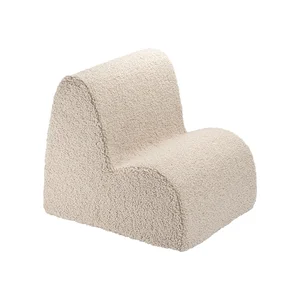Dětské křesílko Cloud z textilie bouclé