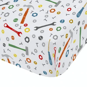 Dětské napínací prostěradlo 70x140 cm Digger Dreams