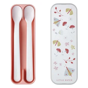 Dětské plastové lžičky Flowers & Butterflies, sada 2 ks – Mepal