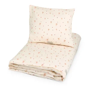 Dětské povlečení Bows Cam Cam Copenhagen 140×200 cm – světle žluté/růžové