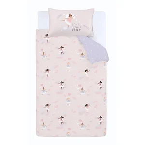 Dětské povlečení Dancing Fairies 200×200 cm – Catherine Lansfield, růžovo-fialové