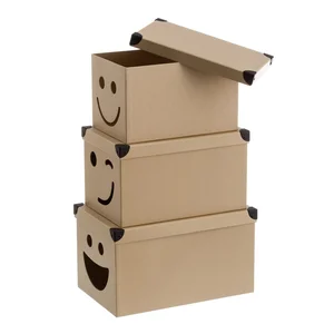 Dětské úložné boxy v sadě 10 ks Smile