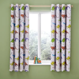Dětské závěsy 2 ks 168×183 cm Prehistorické dinosaury – Catherine Lansfield