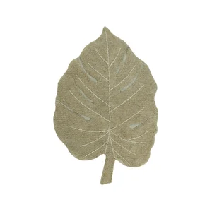 Dětský bavlněný koberec Monstera Olive 120x180 cm