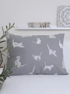 Dětský bavlněný povlak na polštář Kočky origami 70x90 cm