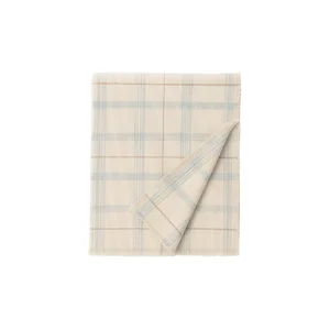 Dětský bavlněný přehoz 140×200 cm Tartan Blue Sage – Lorena Canals