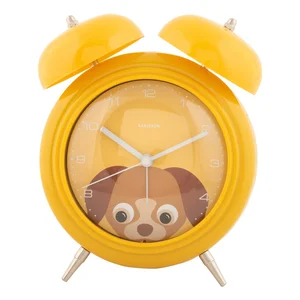 Dětský budík Peekaboo Dog s průměrem 15 cm