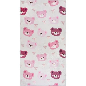 Dětský koberec Cute Teddies Pink 80x150 cm