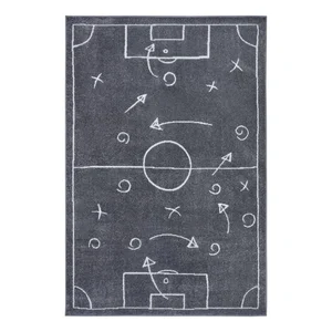 Dětský koberec Gameplan 160×235 cm, tmavě šedý