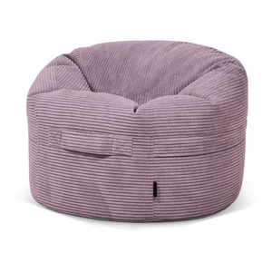 Dětský manšestrový sedací vak Roll 80 Fialový