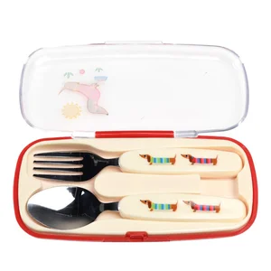 Dětský nerezový příbor 2 ks – Sausage Dog, Rex London