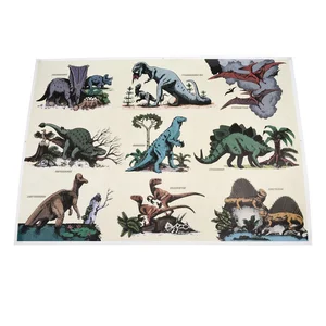 Dětský obraz 70×50 cm – Prehistorická krajina, svítící ve tmě (Rex London)