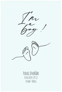 Dětský plakát s nožičkami, 30x40 cm