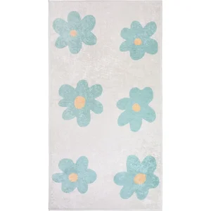 Dětský pratelný koberec 60×100 cm Cute Flowers Green Vitaus