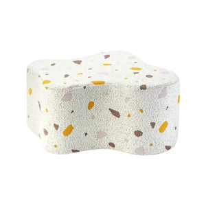 Dětský puf Terrazzo Cloud – Wigiwama, bílý