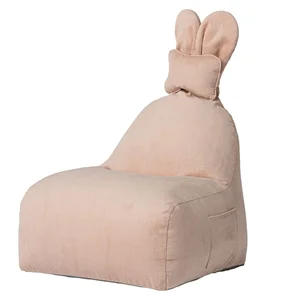 Dětský sedací vak Funny Bunny – světle růžový
