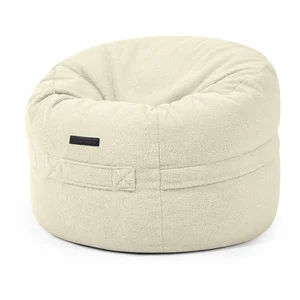 Dětský sedací vak Roll 80 bouclé, krémový – SLOWDOWN