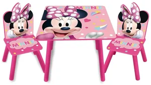 Dětský set stolu a židlí Minnie