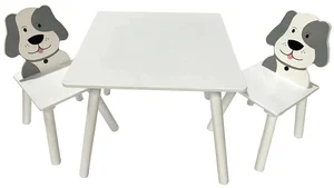 Dětský set stolu a židlí Pejsek