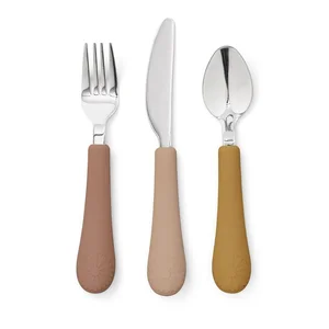 Dětský silikonový příbor Tuscany Mix 3 ks Cam Cam Copenhagen